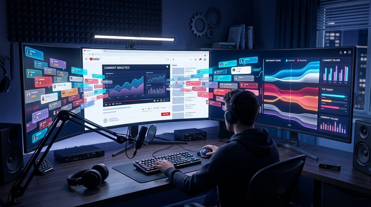 Hero illustration for YouTube Comment Analyzer: The Complete 2026 Guide to Tools, Accuracy, and ChatGPT Hacks