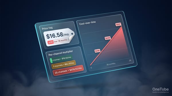 Hero illustration for vidIQ Pricing 2026: What You Actually Pay (Beyond the Sticker)