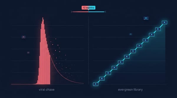 Hero illustration for Viral YouTube Video Ideas in 2026: Why They Cost More Than They Earn (And What Works Instead)
